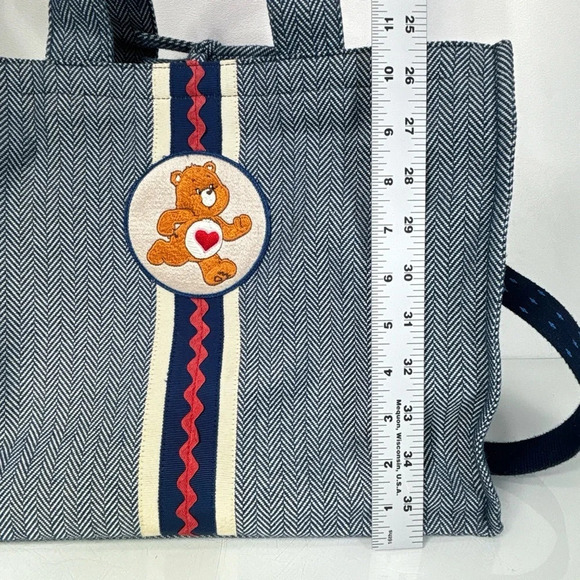 Vien and Litho Korean Handmade Care Bears Blue Red Tote - Picture 14 of 15